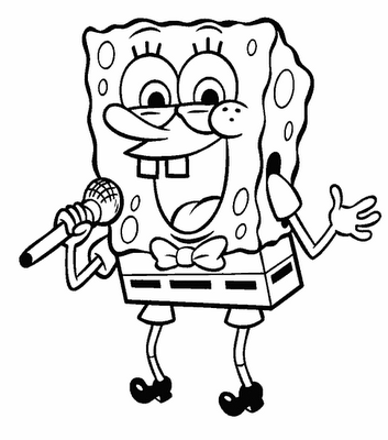 black and white pictures of spongebob squarepants spongebob in style of black and white cartoons by of spongebob squarepants black pictures white and 