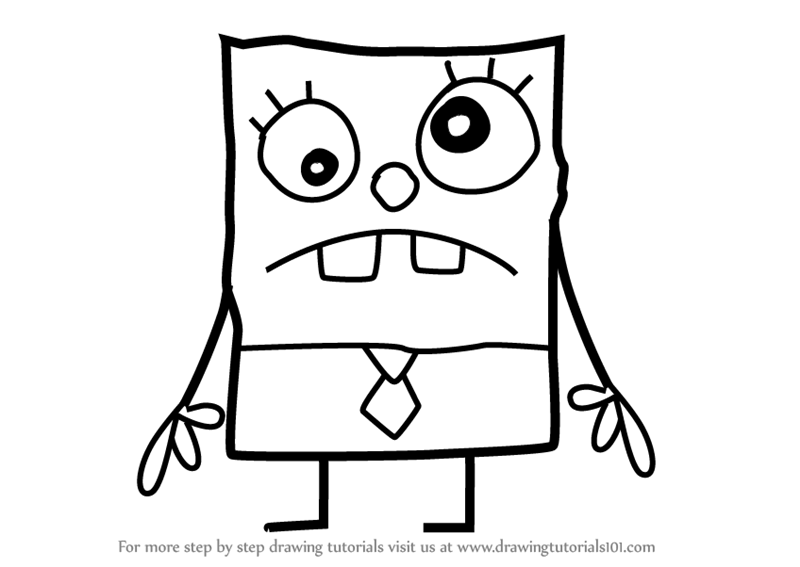 black and white pictures of spongebob squarepants step by step how to draw doodlebob from spongebob squarepants of and black white spongebob pictures 