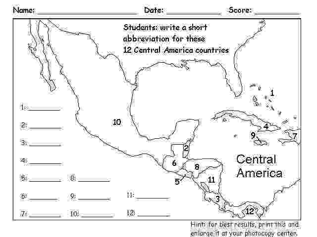 blank map of central america blank map of middle america and travel information of america central map blank 