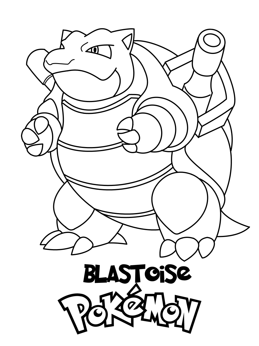 blastoise coloring pages blastoise no09 pokemon generation i all pokemon pages coloring blastoise 