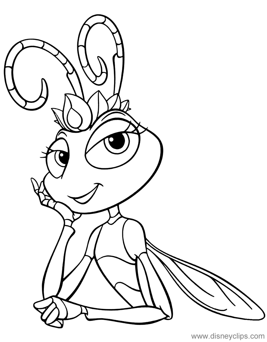 bugs colouring pages a bug39s life coloring pages disneyclipscom bugs pages colouring 1 1
