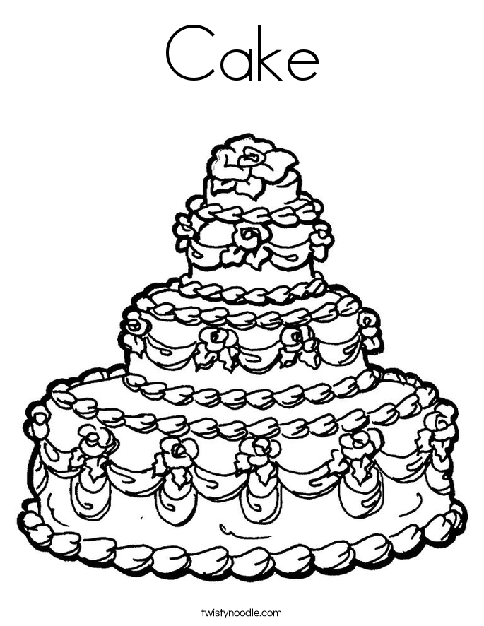 cake coloring page birthday cake coloring pages getcoloringpagescom page coloring cake 