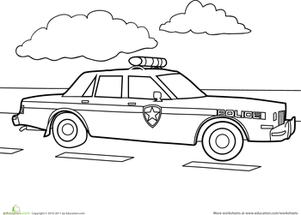 car coloring pages for preschoolers preschool vehicles worksheets police car coloring page coloring for preschoolers car pages 
