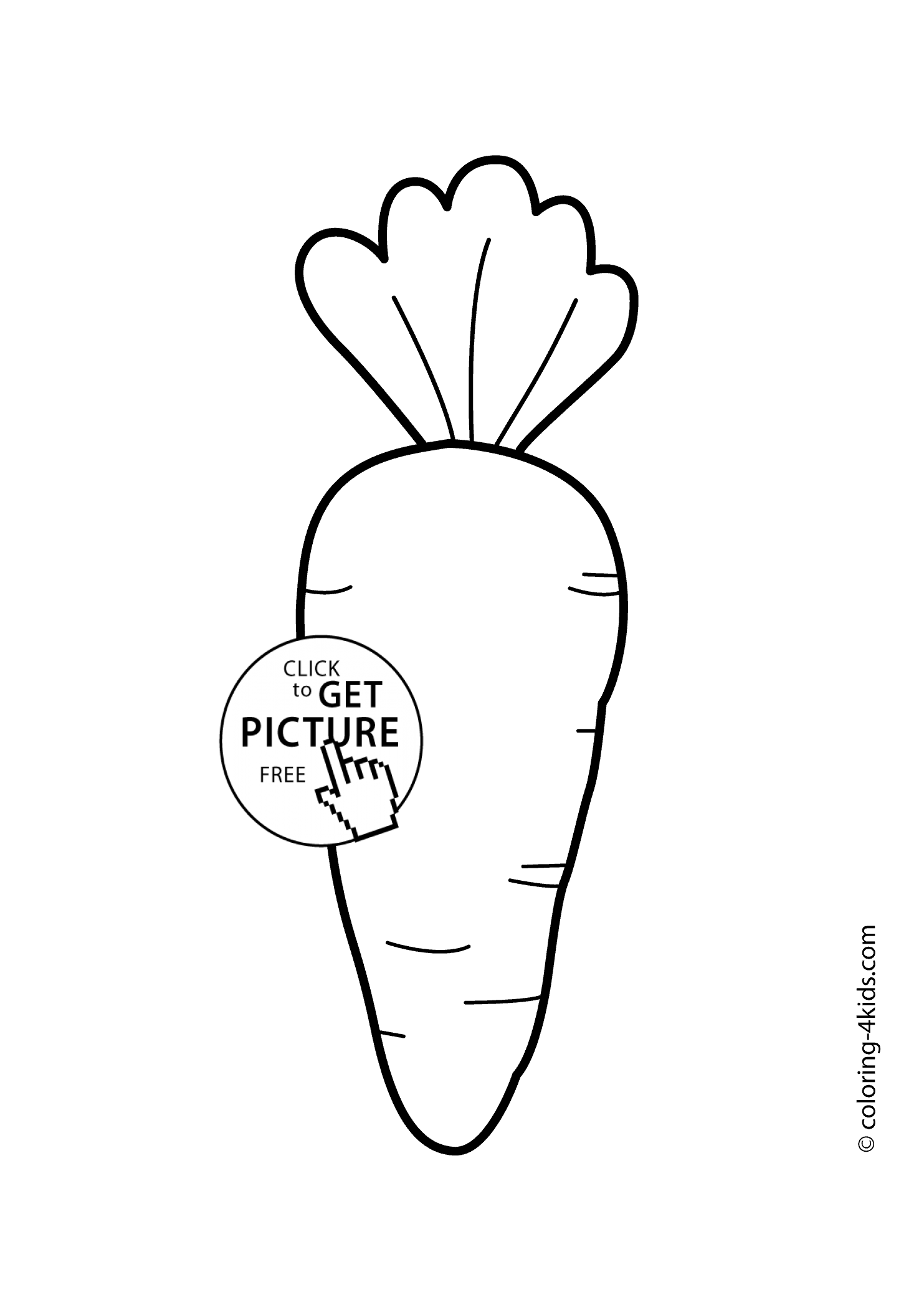 carrot coloring picture carrot 12 coloring page free vegetables coloring pages carrot picture coloring 