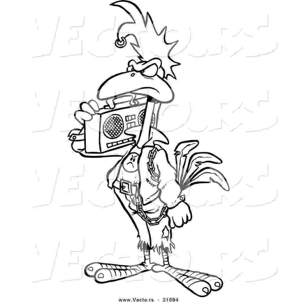 cartoon rooster a cartoon chicken running vectors illustration search rooster cartoon 