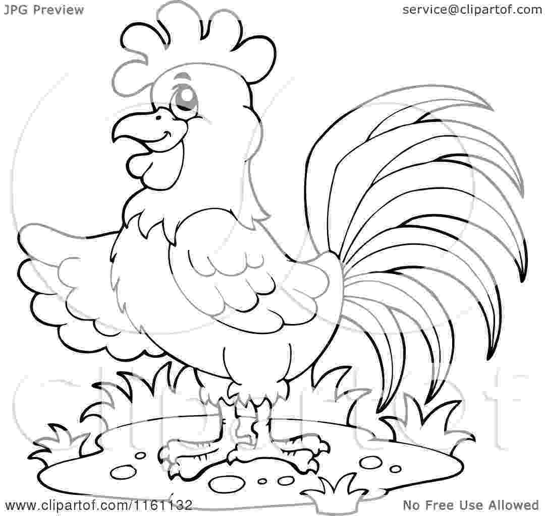 cartoon rooster clipart of fighting rooster k12871673 search clip art cartoon rooster 