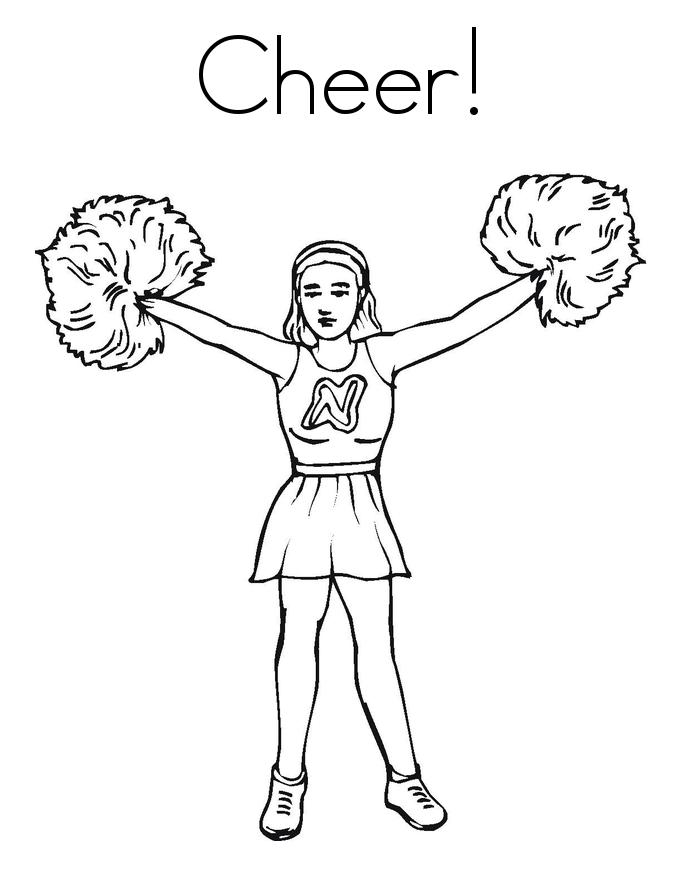 cheerleading coloring pages cheerleaders coloring pages for childrens printable for free cheerleading pages coloring 
