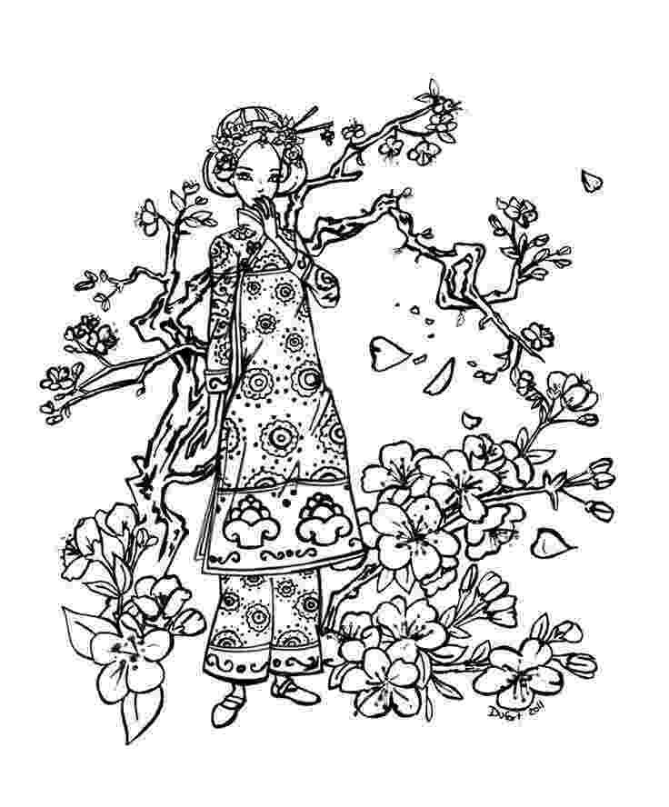 cherry blossom coloring pages cherry blossom coloring page coloring home coloring cherry blossom pages 