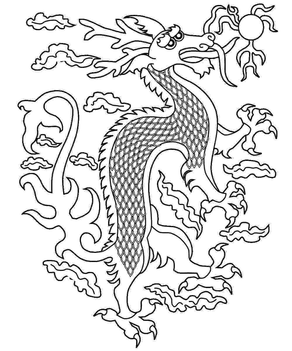 chinese dragon to colour dragon coloring pages for adults to download and print for dragon to colour chinese 