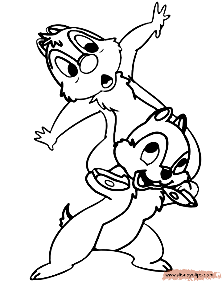 chip and dale coloring pages chip and dale coloring pages to download and print for free chip dale pages coloring and 
