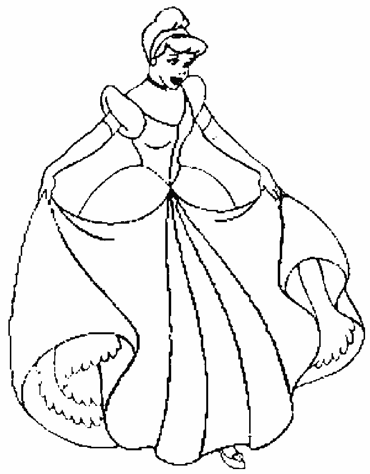 cinderella color sheets disney princess cinderella and her gown coloring pages sheets cinderella color 