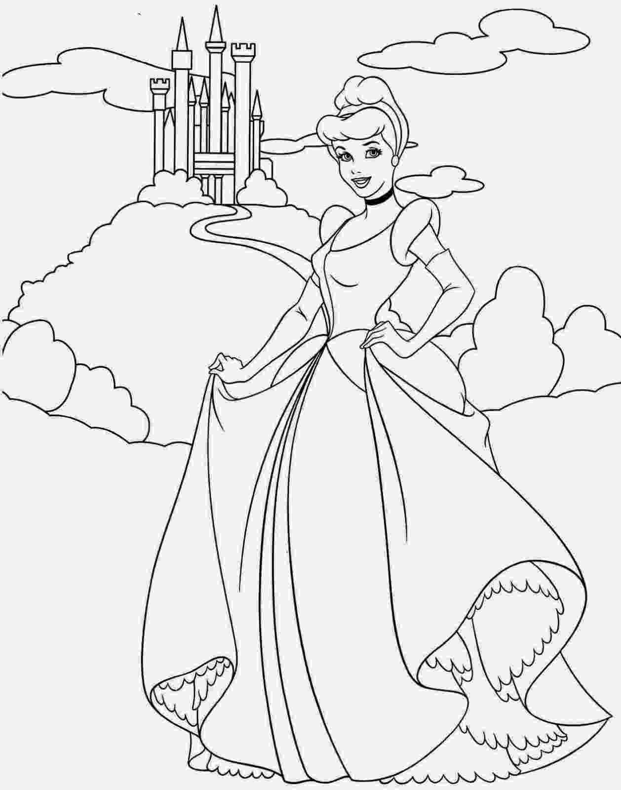 cinderella color sheets princess cinderella coloring pages ideas color cinderella sheets 