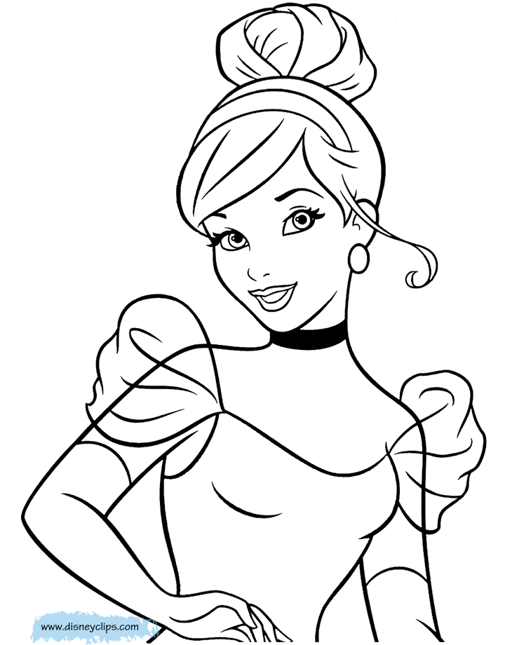 cinderella colouring pages free free printable cinderella coloring pages for kids free colouring cinderella pages 