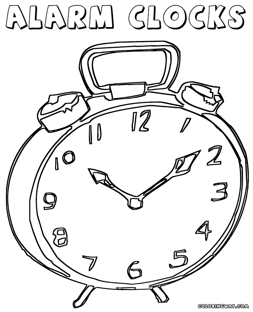 clock coloring page alarm clock coloring pages coloring pages to download page coloring clock 