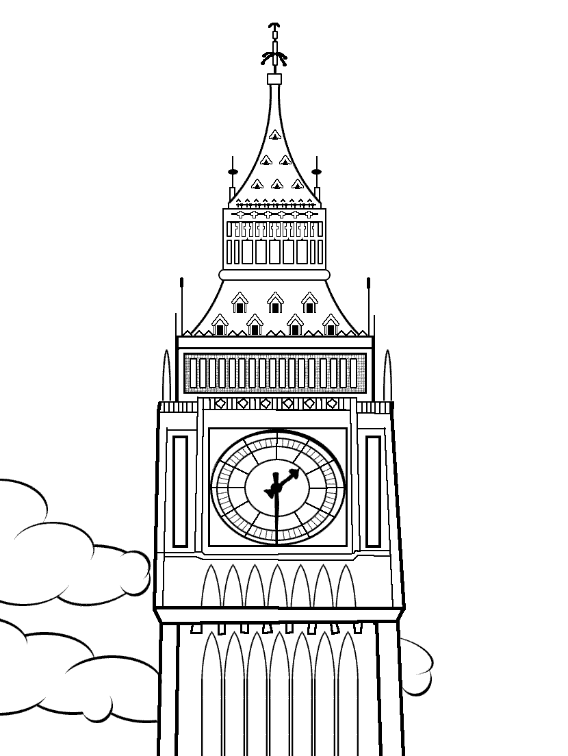 clock coloring page printable clock coloring pages for kids cool2bkids page coloring clock 1 1