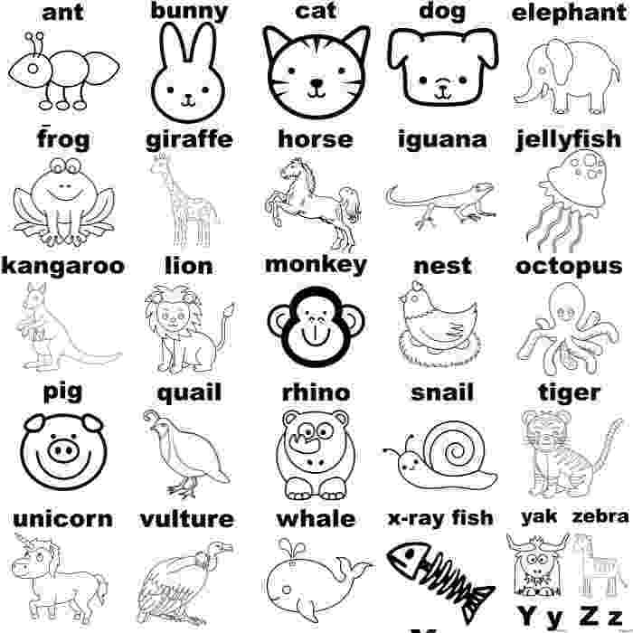 coloring animal alphabet free printable alphabet coloring pages for kids best alphabet animal coloring 