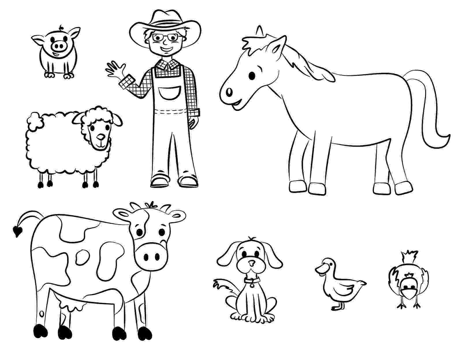 coloring animal farm diy farm crafts and activities with 33 farm coloring animal coloring farm 