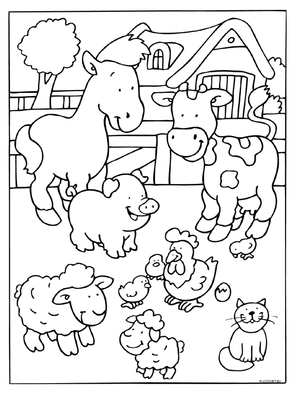 coloring animal farm free printable farm animal coloring pages for kids farm coloring farm animal 