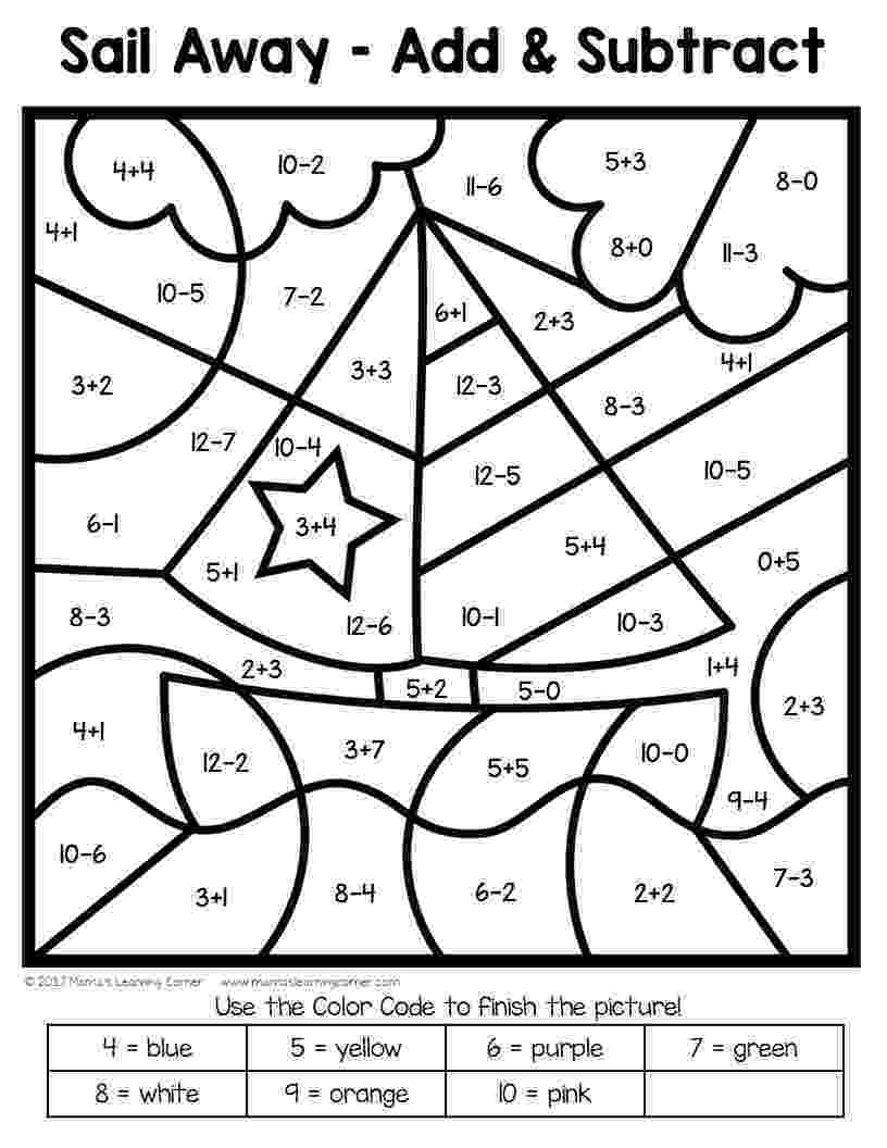 coloring by number worksheets easy color by number for preschool and kindergarten worksheets number by coloring 