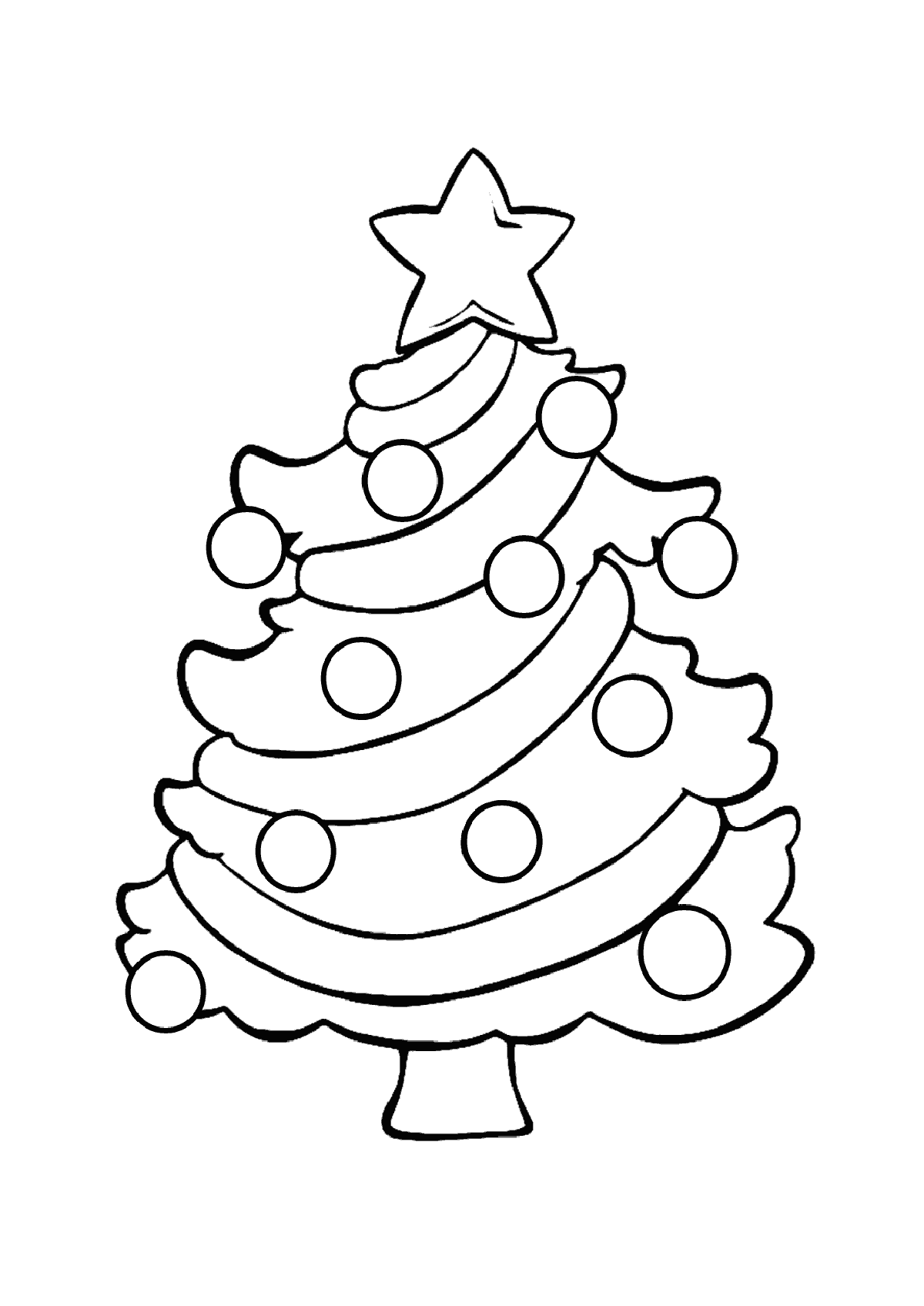 coloring christmas tree christmas tree drawing for kids at getdrawings free download christmas tree coloring 