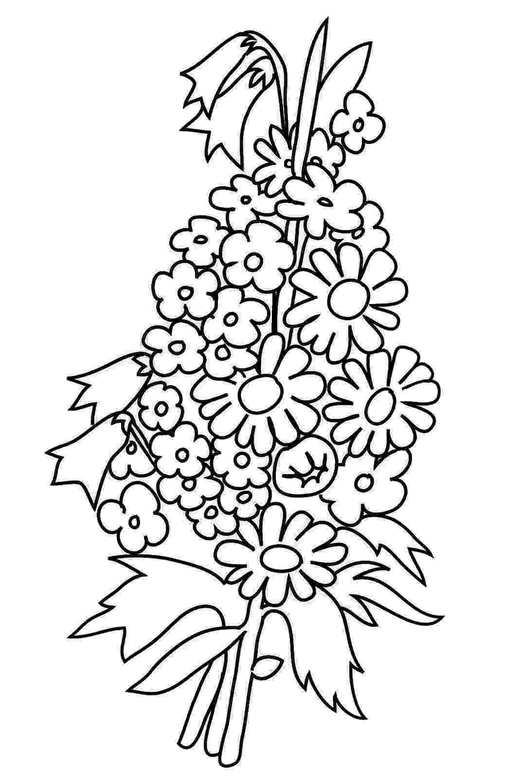 coloring images of flowers flower coloring pages images of coloring flowers 