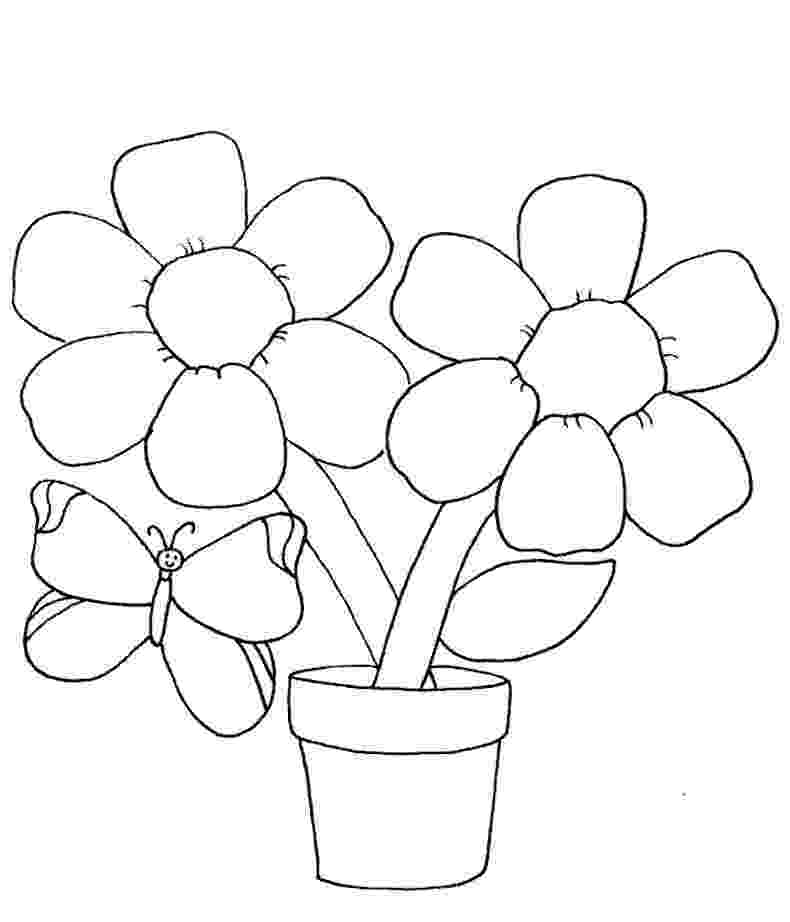 coloring images of flowers free printable flower coloring pages for kids best flowers images coloring of 1 1