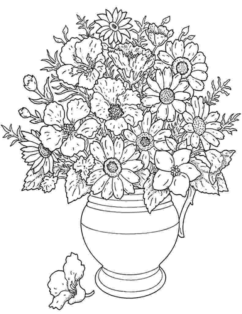 coloring images of flowers free printable flower coloring pages for kids best flowers images of coloring 1 2