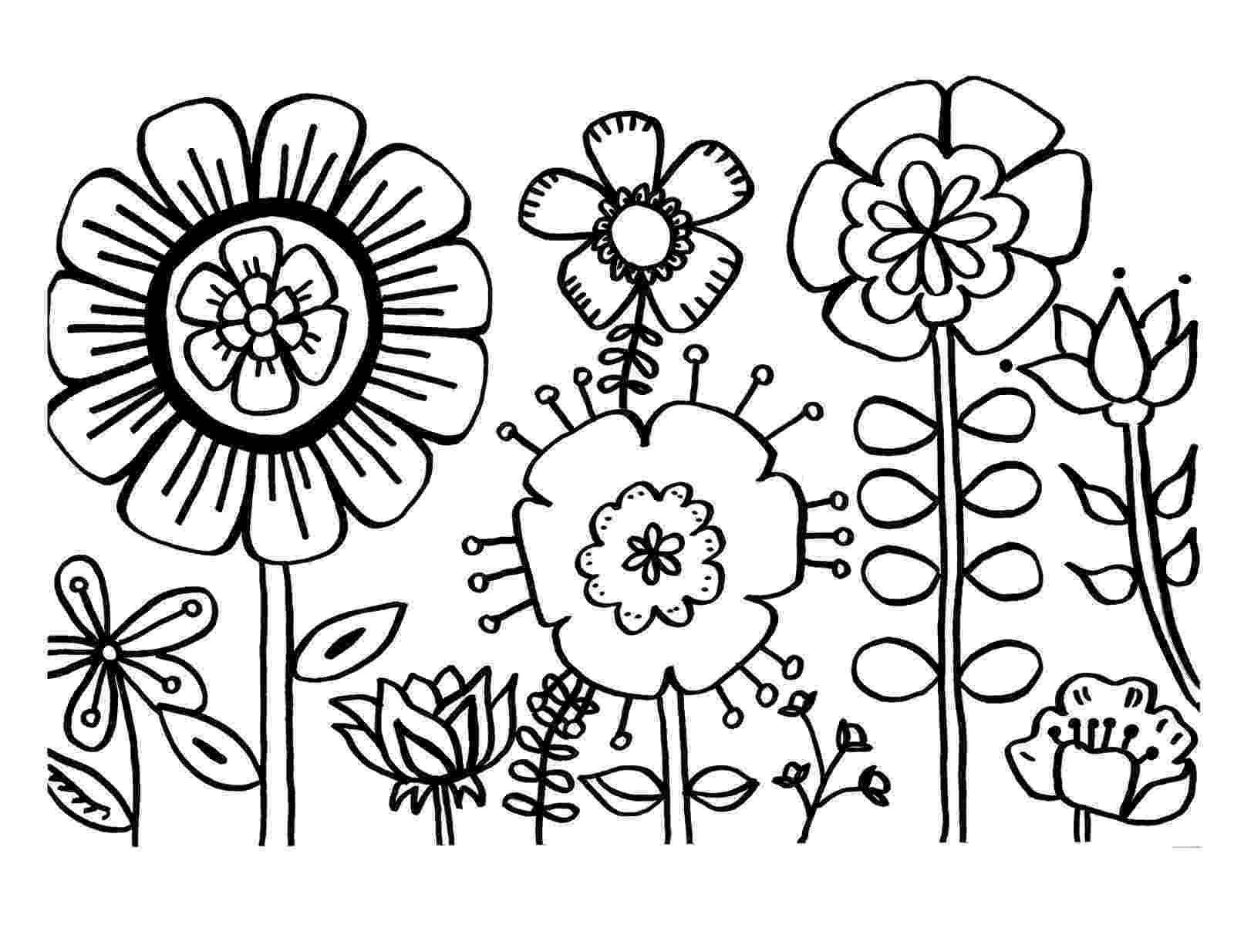 coloring images of flowers free printable flower coloring pages for kids best of coloring flowers images 