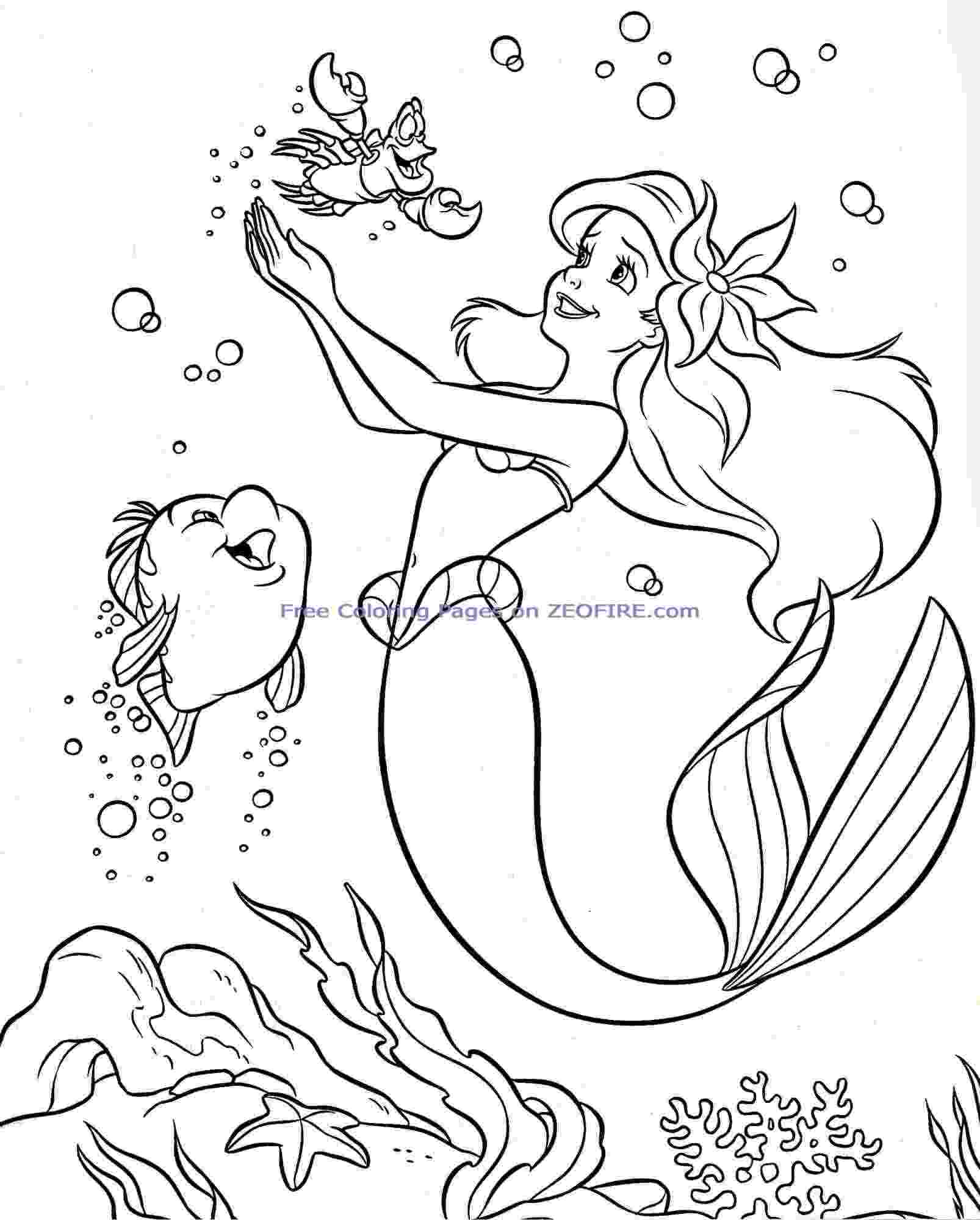 coloring page ariel the little mermaid coloring pages allkidsnetworkcom page ariel coloring 