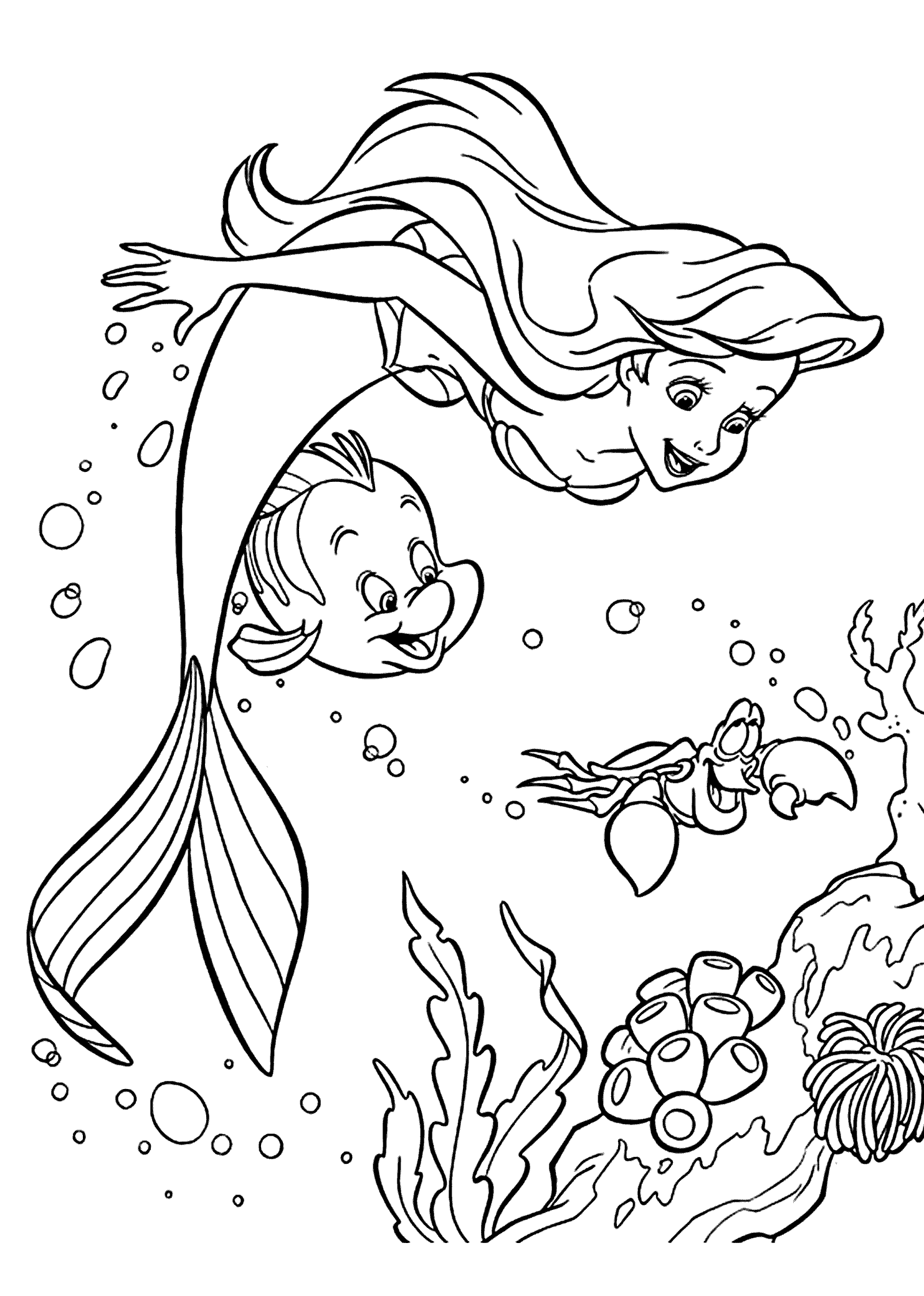 coloring page ariel the little mermaid coloring pages to download and print page ariel coloring 