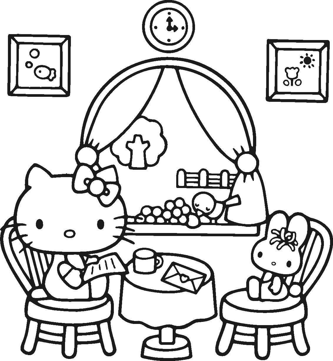 coloring page hello kitty hello kitty coloring pages page coloring kitty hello 