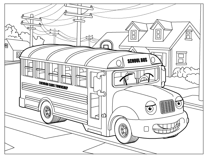 coloring page of a school bus abc station back to school school bus coloring page page a school of coloring bus 
