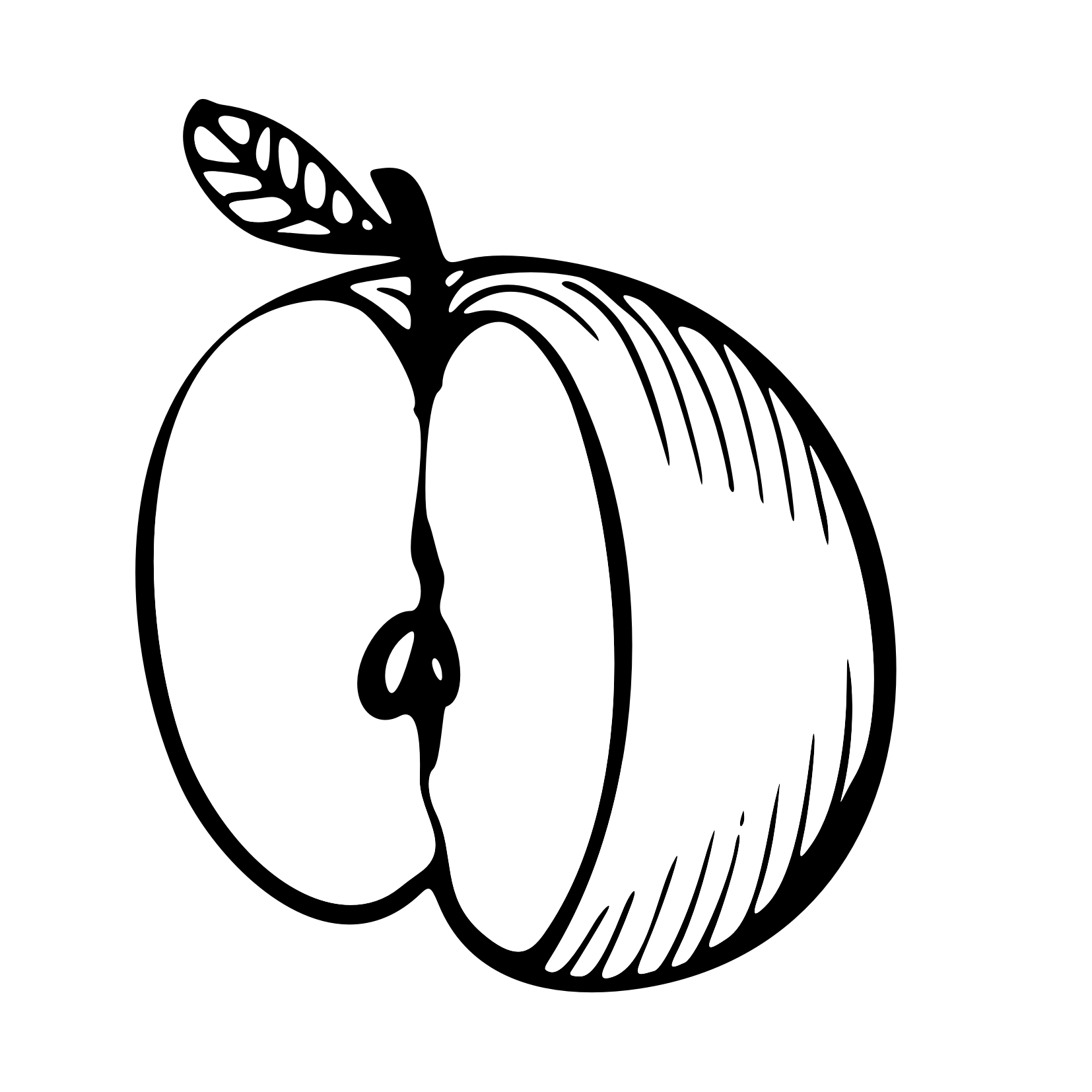 coloring page of an apple apple line drawing at getdrawingscom free for personal an page of coloring apple 