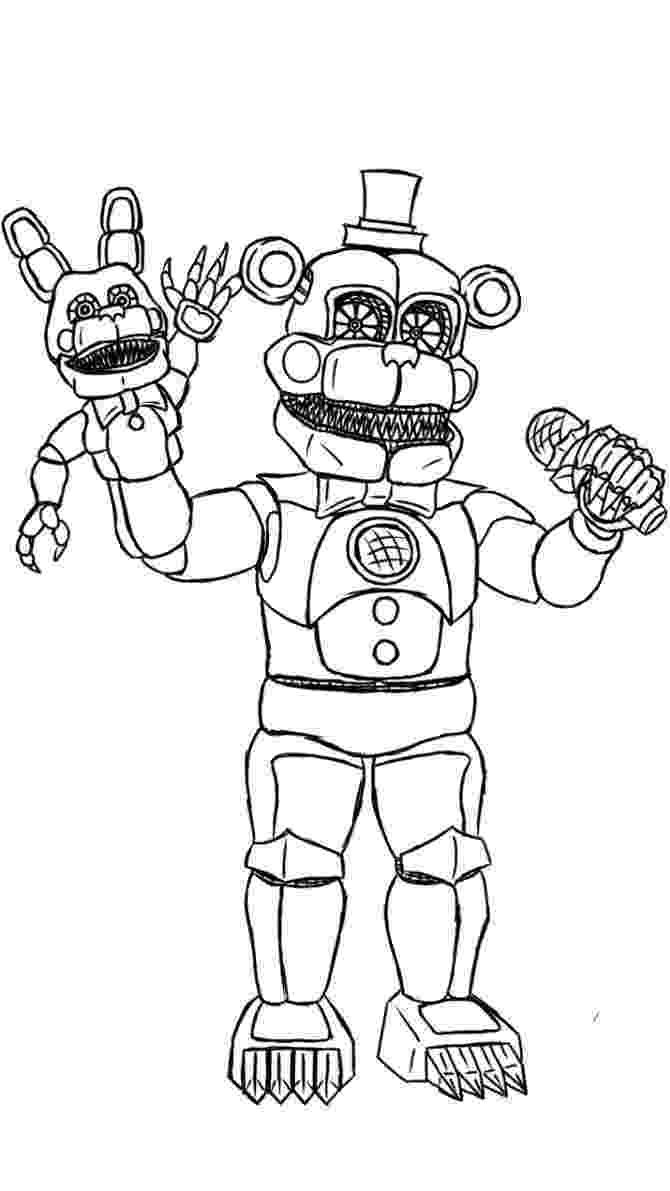 coloring pages 5 nights at freddys golden freddy coloring pages at getcoloringscom free freddys pages nights 5 at coloring 