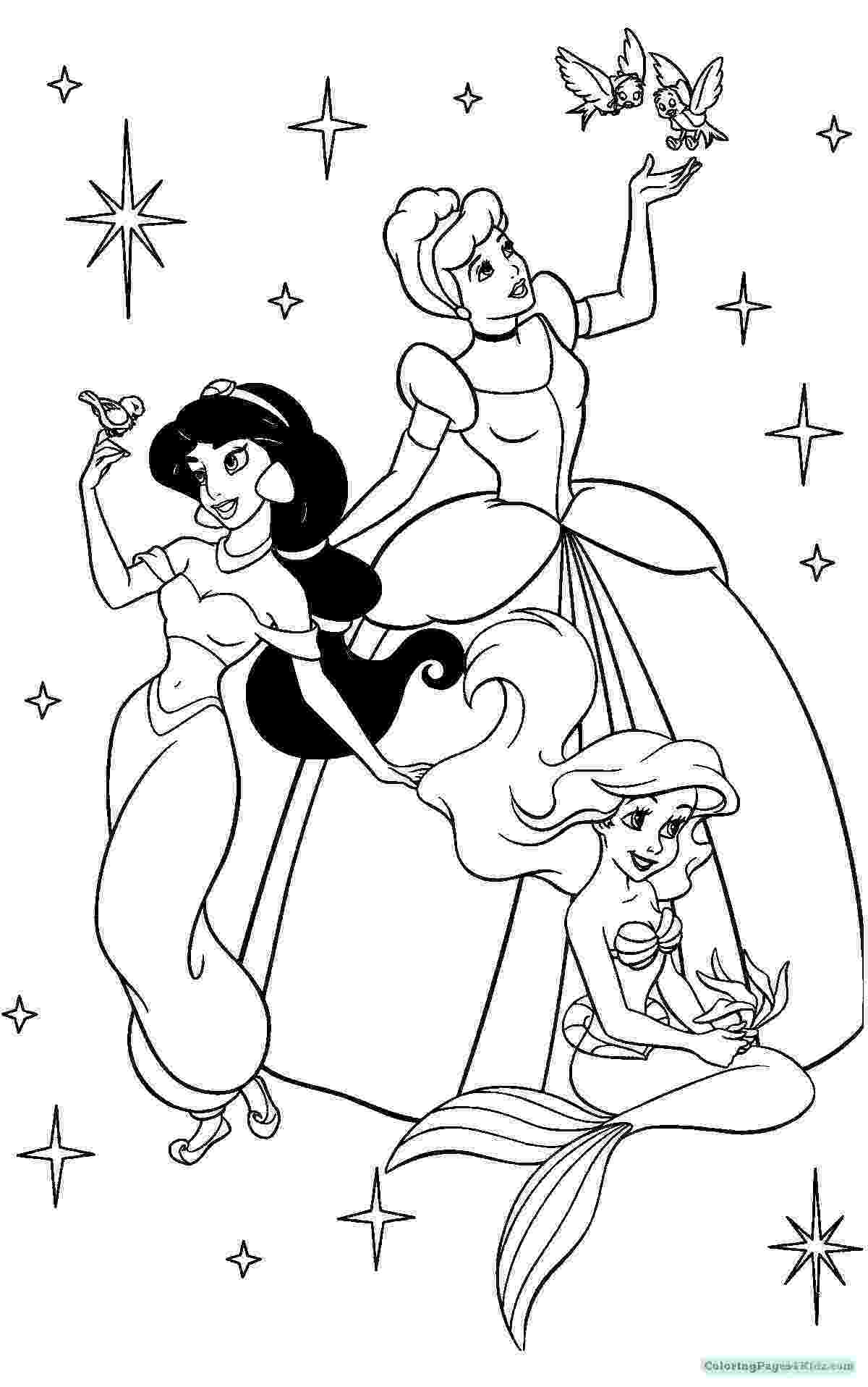 coloring pages disney princesses together all disney princesses coloring pages getcoloringpagescom coloring disney together princesses pages 