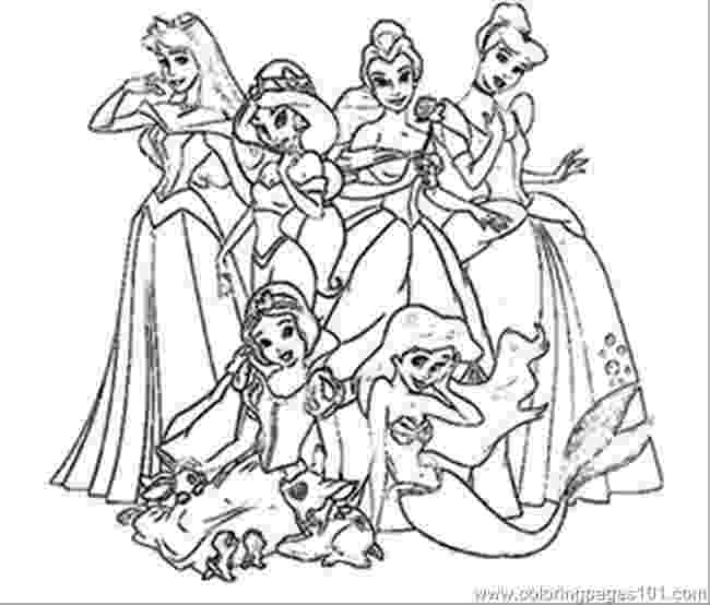 coloring pages disney princesses together all disney princesses together coloring pages at coloring disney together princesses pages 