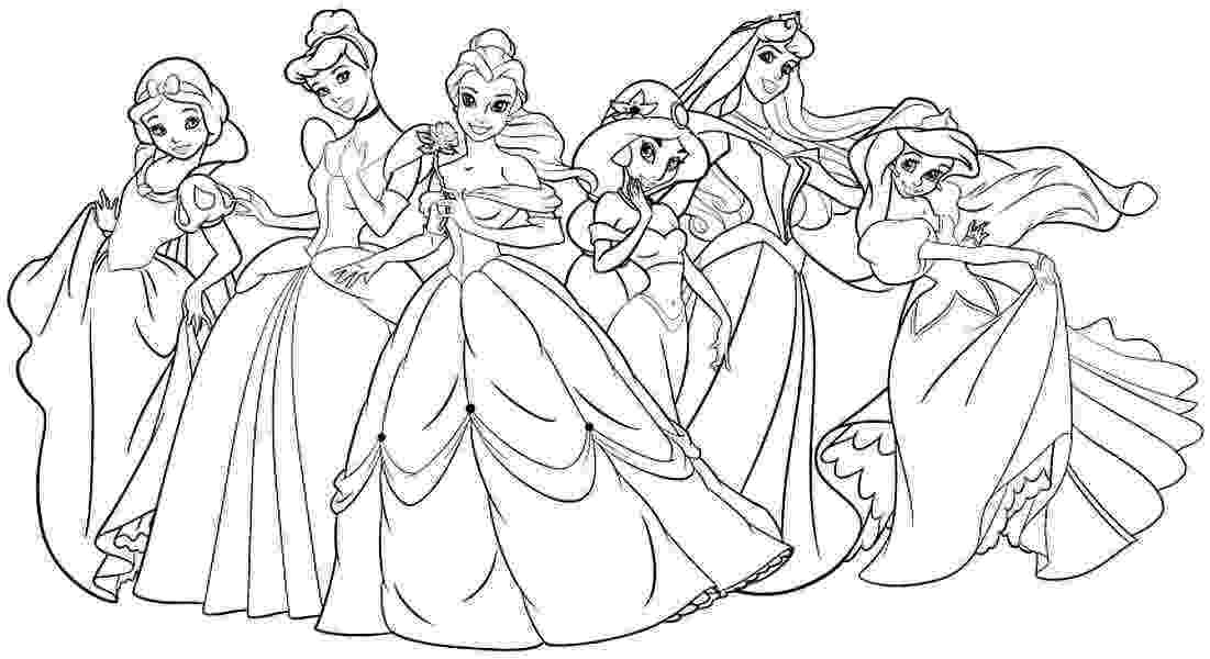 coloring pages disney princesses together all disney princesses together coloring pages at together coloring disney princesses pages 