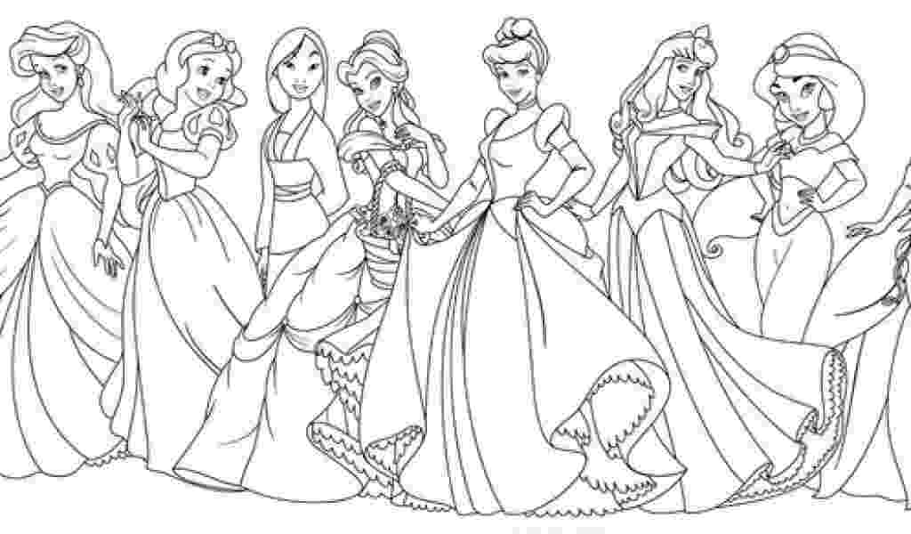 coloring pages disney princesses together disney princess pages all together coloring pages together coloring princesses disney pages 