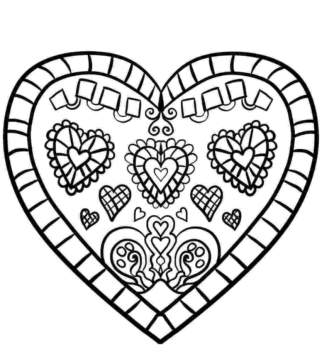 coloring pages heart free printable heart coloring pages for kids pages heart coloring 