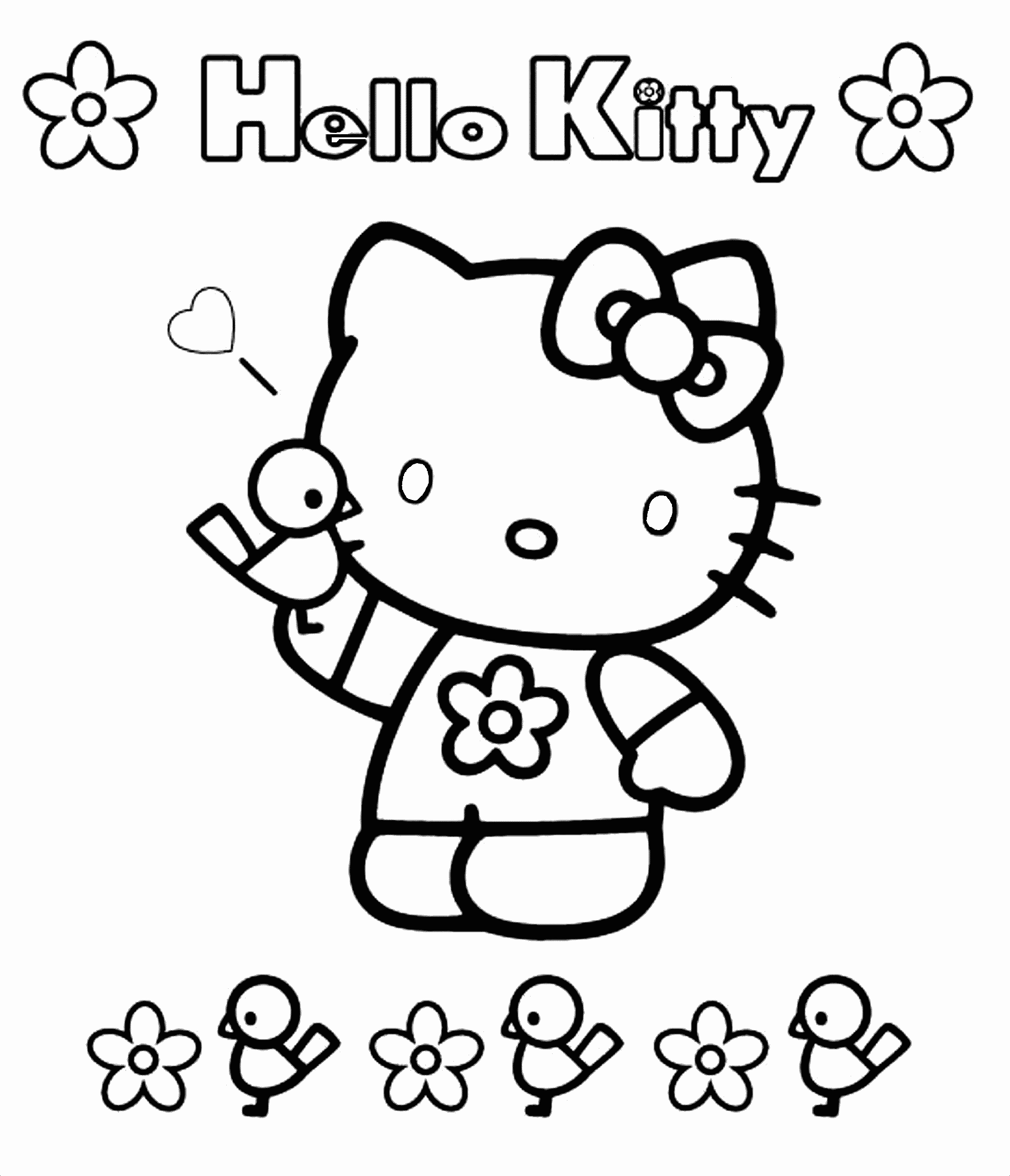 coloring pages hello kitty free printable hello kitty coloring pages for pages kitty pages coloring hello 