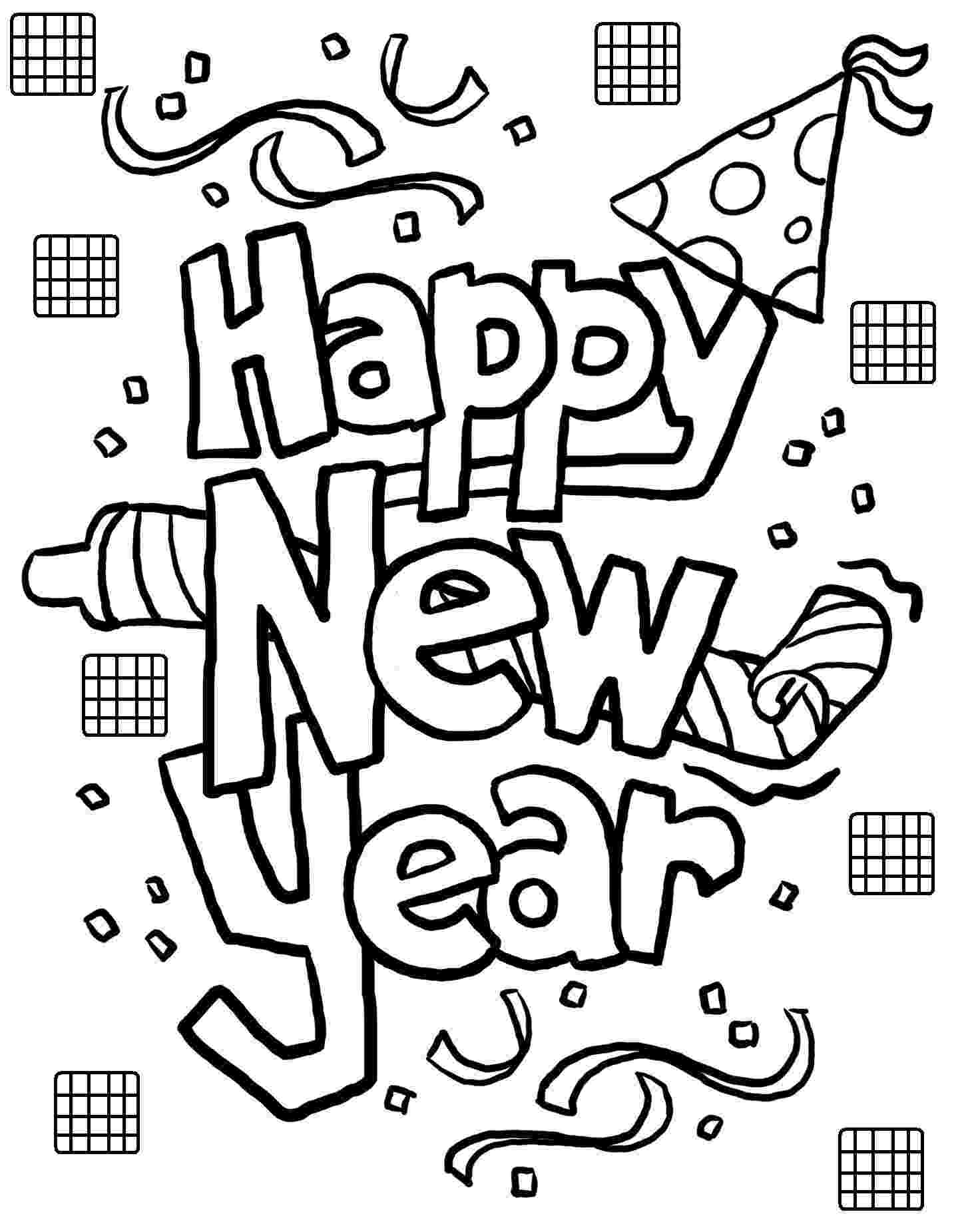 coloring pages new year happy new year coloring pages to download and print for free coloring new year pages 
