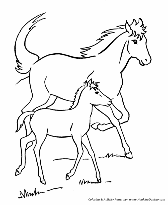 coloring pages of animals horses farm animal coloring pages printable xxx coloring page of coloring animals horses pages 