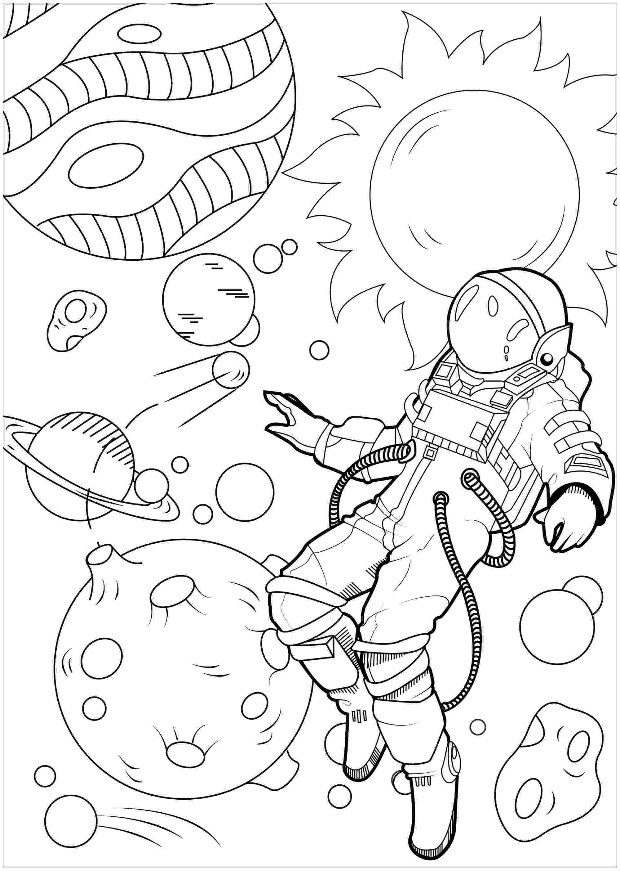 coloring pages of astronauts astronaut coloring page space coloring pages space pages of coloring astronauts 