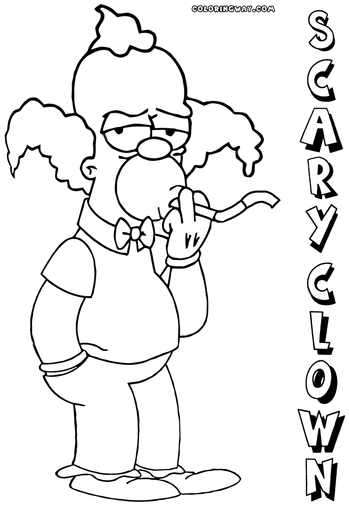 coloring pages of scary clowns clowns coloring pages getcoloringpagescom of scary coloring clowns pages 