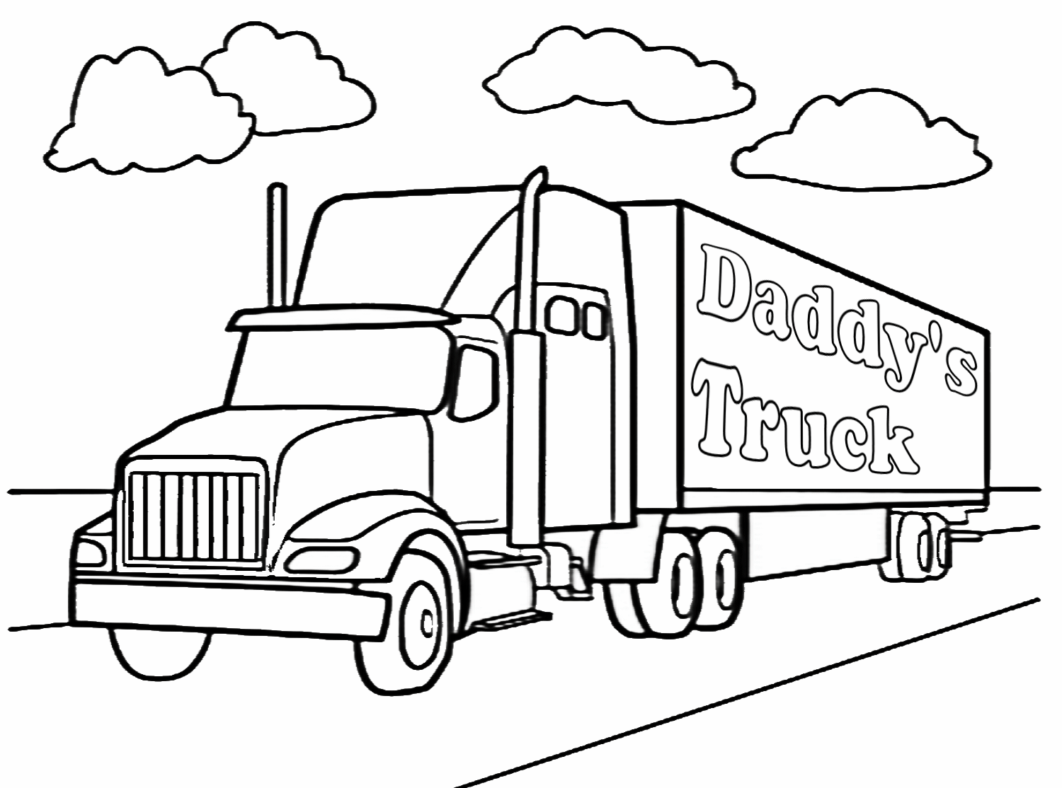 coloring pages of semi trucks 18 wheeler coloring pages coloring home semi coloring pages of trucks 