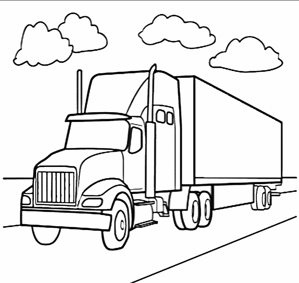 coloring pages of semi trucks 18 wheeler coloring pages coloring pages semi trucks of pages coloring 