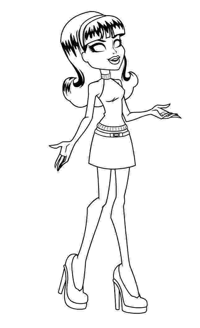 coloring pages online monster high printable monster scarah screams coloring pages monster coloring monster online pages high 