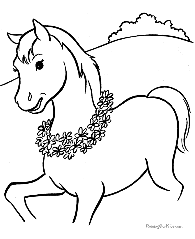 coloring pics of horses horse coloring pages preschool and kindergarten of horses pics coloring 