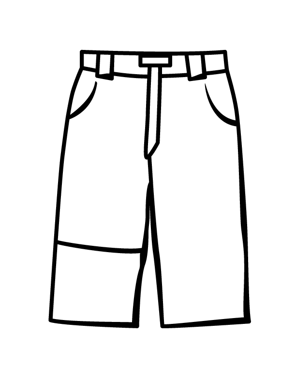coloring picture of pants pants coloring page coloring home coloring of pants picture 