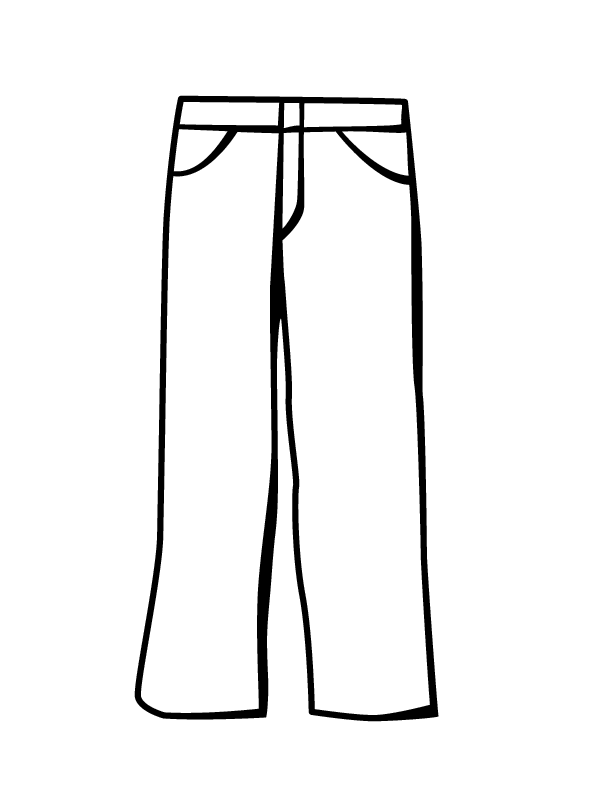 coloring picture of pants snow pants clipart 101 clip art of picture coloring pants 